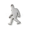 Non-Tarnish 304 Stainless Steel Pendants STAS-P338-03P-1