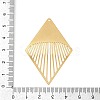 304 Stainless Steel Etched Metal Embellishments Pendants STAS-H236-03G-3