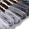 8 Skeins 8 Colors 6-Ply Polyester Embroidery Floss OCOR-M009-01A-05-2