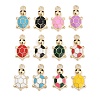Alloy Enamel Pendants FIND-K020-26G-1