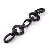 Handmade Opaque Spray Painted Acrylic Link Chains AJEW-JB00869-3