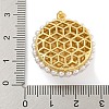 Rack Plating Brass & ABS Plastic Imitation Pearl Pendants KK-N255-03A-G-RS-3