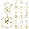 18Pcs Alloy Swivel Keychain Clasps KEYC-SP0001-48A-G-1