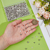 500Pcs 10 Styles Tibetan Style Alloy Beads FIND-PA0001-36-3