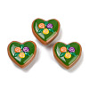 Handmade Heart Lampwork Beads Strands LAMP-P069-04B-01-2