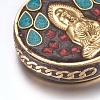 Handmade Indonesia Beads IPDL-F022-15C-2