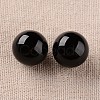 Natural Dyed & Heated Black Onyx Round Ball Beads G-I174-16mm-11-2