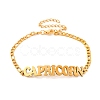 Constellation 202 Stainless Steel Figaro Chain Link Bracelets for Women Men LS-AJEW-U006-01E-1