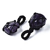 Natural Amethyst Pendants G-N0326-93F-3