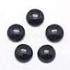Natural Dyed & Heated Black Agate Cabochons X-G-P393-R02-12mm-1