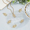6Pcs Rack Plating Brass Micro Pave Cubic Zirconia Pendants KK-BBC0020-64-3