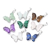 Natural & Synthetic Mixed Gemstone Pendants G-K338-01P-1