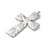 304 Stainless Steel Pendants X-STAS-R164-02P-2