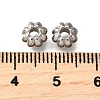 304 Stainless Steel Corrugated Beads STAS-V009-12C-P-2
