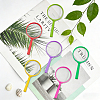 48Pcs 8 Colors Plastic Handheld Magnifier for Children DIY-WA0001-02-5