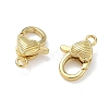 Heart Brass Lobster Claw Clasps KK-H256-03G-03-2