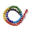 Chakra Theme Handmade Evil Eye Lampwork Beads Strands LAMP-G164-07B-1