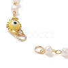 Handmade Lanpwork Evil Eye Link Bracelet Making AJEW-JB01150-13-2