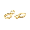 Rack Plating Eco-Friendly Brass Letter Pendants KK-K265-02G-O-2
