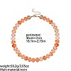 Alloy Resin Rondelle Beaded Necklaces for Women WG2A417-01-3
