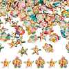 100Pcs 2 Styles Synthetic Turquoise Dyed Beads G-SC0003-28B-1