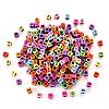 Opaque Mixed Colors Acrylic Beads MACR-YW0001-25B-1