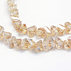 Electroplate Glass Beads Strands EGLA-J143-B-PL03-3