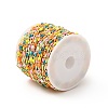 Brass Enamel Curb Chains CHC-C003-13G-01-4