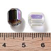 Electroplate Column Glass Beads EGLA-A043-02-3