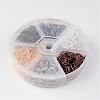 1 Box 6 Color Iron Open Jump Rings IFIN-X0025-7mm-NF-B-4