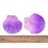 Spray Painted Natural Scallop Shell Big Pendants SSHEL-T017-14B-3