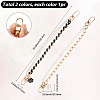 2Pcs 2 Colors Alloy Flower Phone Hand Strap Chains AJEW-SC0004-10E-2