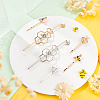 12Pcs 3 Style Hair Bobby Pins & 4 Sets 2 Color Alloy Hair Clips OHAR-PH0001-32-2