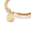 Ion Plating(IP) 304 Stainless Steel Charm Bangles BJEW-L642-27G-3