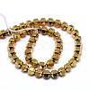 Electroplate Non-magnetic Synthetic Hematite Beads Strands G-I095-01-2