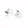 Stainless Steel Clip-on Earring Components STAS-WH0012-01P-2