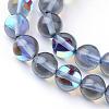 Synthetic Moonstone Beads Strands G-R375-8mm-B03-1