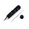 Heart Resin & Polymer Clay Pave Rhinestone Ball-Point Pen AJEW-T013-03A-3