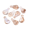 Two Tone Opaque Plastic Pendants KY-N025-49-1