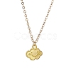 Cloud Face Alloy with Brass Pendant Necklaces NJEW-JN04907-1