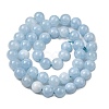 Natural Chalcedony Beads Strands X-G-S333-8mm-004-1-2
