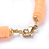 Handmade Polymer Clay Heishi Beads Choker Necklaces NJEW-JN02446-02-3