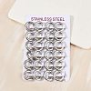 202 Stainless Steel Polishing Hoop Earrings EJEW-M106-02P-01-2
