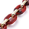 Handmade Acrylic Cable Chains AJEW-JB00658-04-2