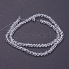 Faceted(32 Facets) Round Glass Beads Strands X-EGLA-J042-4mm-12-2
