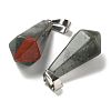 Natural African Bloodstone Pointed Pendants G-B127-15P-05-2
