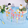Oval Acrylic Lollipop Display Risers ODIS-WH0038-58-5