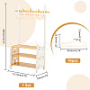 Random Color Plastic Doll Clothes Shoes Rack AJEW-WH0332-35B-2