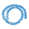 Handmade Evil Eye Lampwork Beads Strands LAMP-G166-02D-2