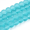 Baking Paint Transparent Glass Bead Strands X-GLAA-S031-6mm-18-1